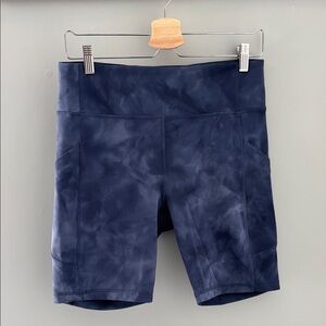 Lululemon 7” Navy Biker shorts